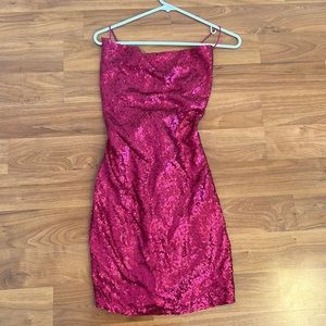 Hello Molly Bond Girl Dress Fuchsia